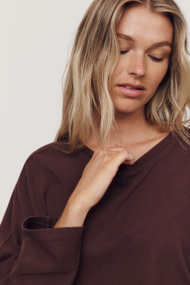 Pilcro 100% Cotton Cropped Long-Sleeve Top #3