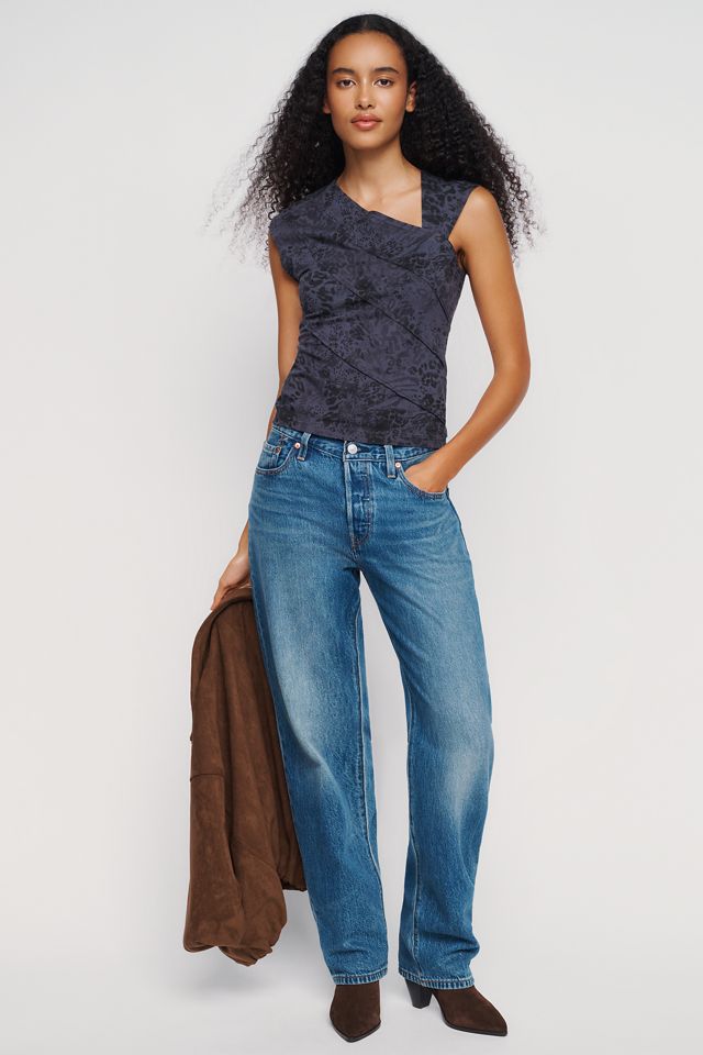 Pilcro Seamed Asymmetrical Top #1