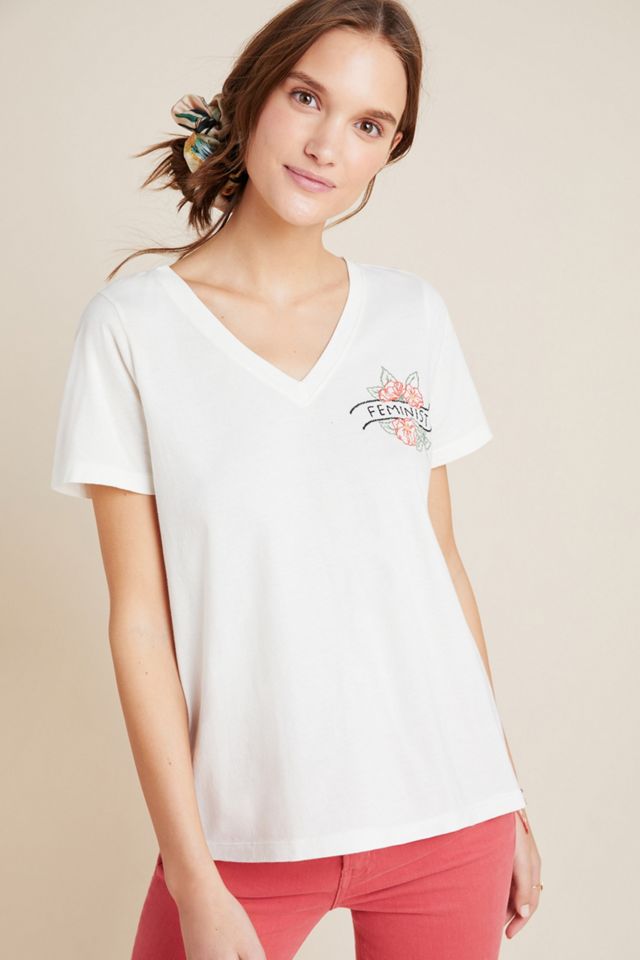 Feminist Embroidered Tee #2