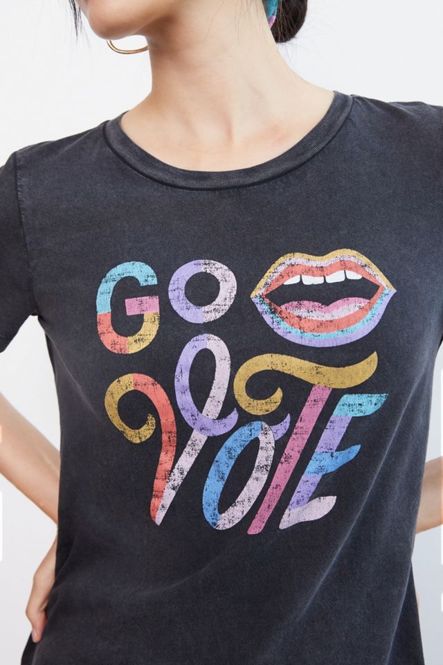 Super Nice Letters Go Vote Graphic Tee #2