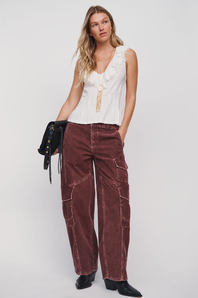Pilcro Cotton Blend V-Neck Ruffle Tank #3