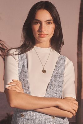 Maeve Mock Neck Top
