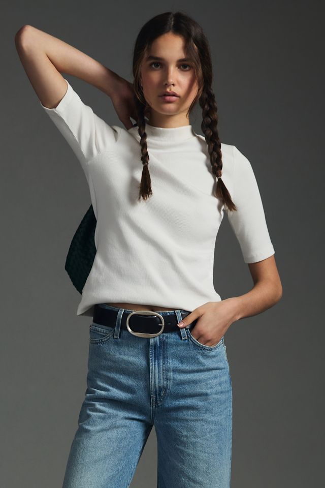 Maeve Mock Neck Top #1