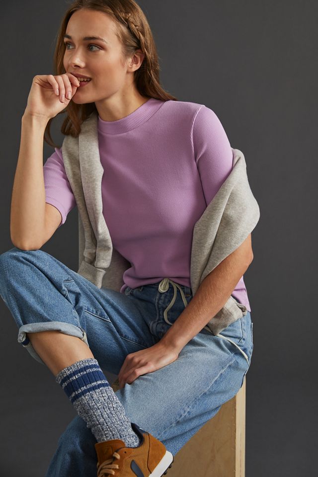 Maeve Mock Neck Top