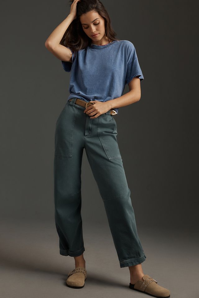 The Jordyn Cotton-Slub Crew-Neck Oversized Tee by Pilcro #3