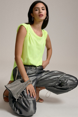 Pilcro Sustainable Perfect Oversized Tee In Yellow