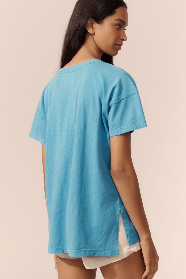 Jordyn Cotton-Slub Crew-Neck Oversized Tee by Pilcro #2