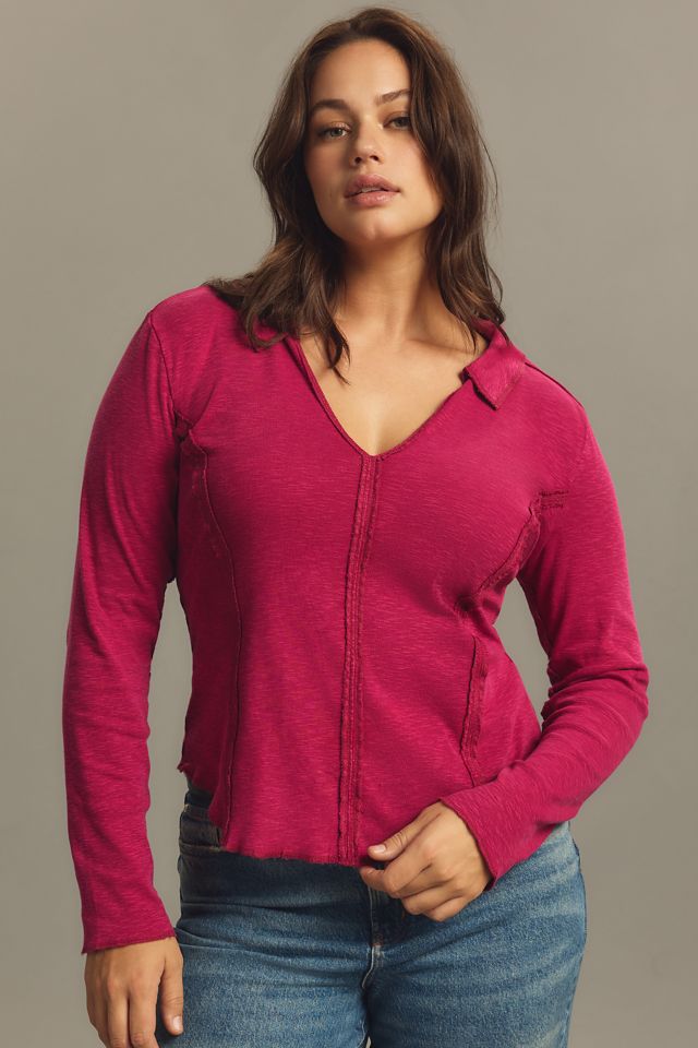 Pilcro Stitched Long-Sleeve Top #4