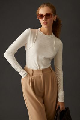 Pilcro Reconstructed Racer Tee