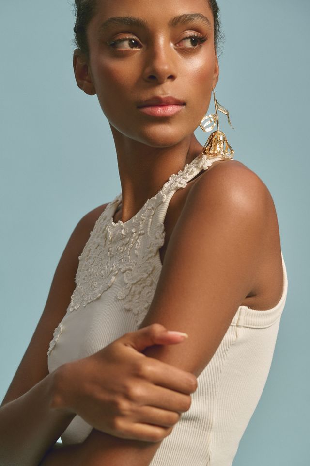 The Pippah Lace Appliqué Tank #2