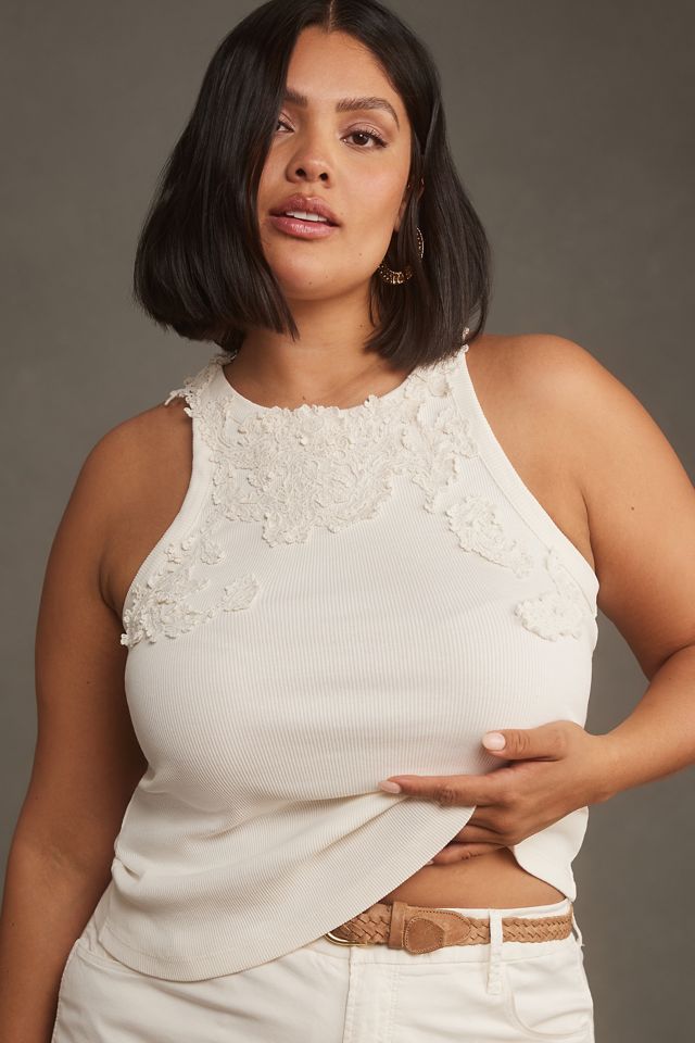 The Pippah Lace Appliqué Tank #5