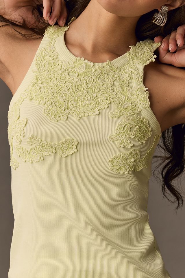 The Pippah Lace Appliqué Tank #2