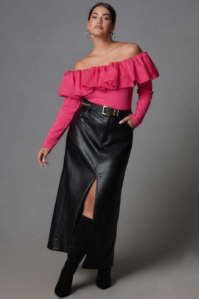 Off shoulder organza discount top