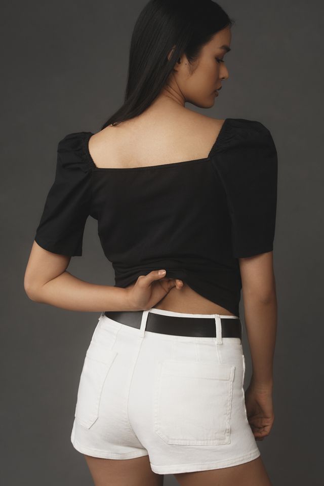 By Anthropologie Puff-Sleeve Wrap Top #1