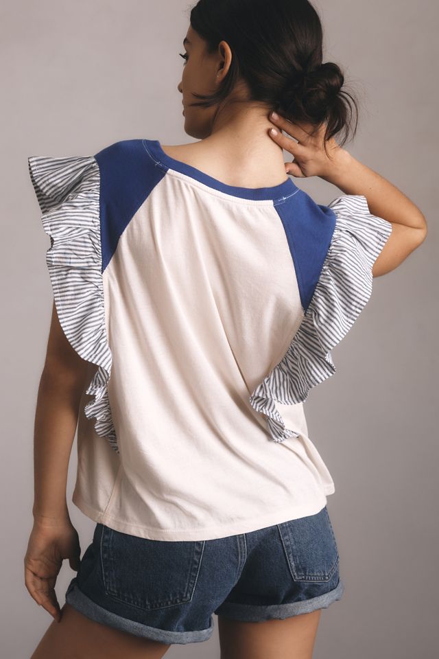 Pilcro Reworked Ringer Tee #1