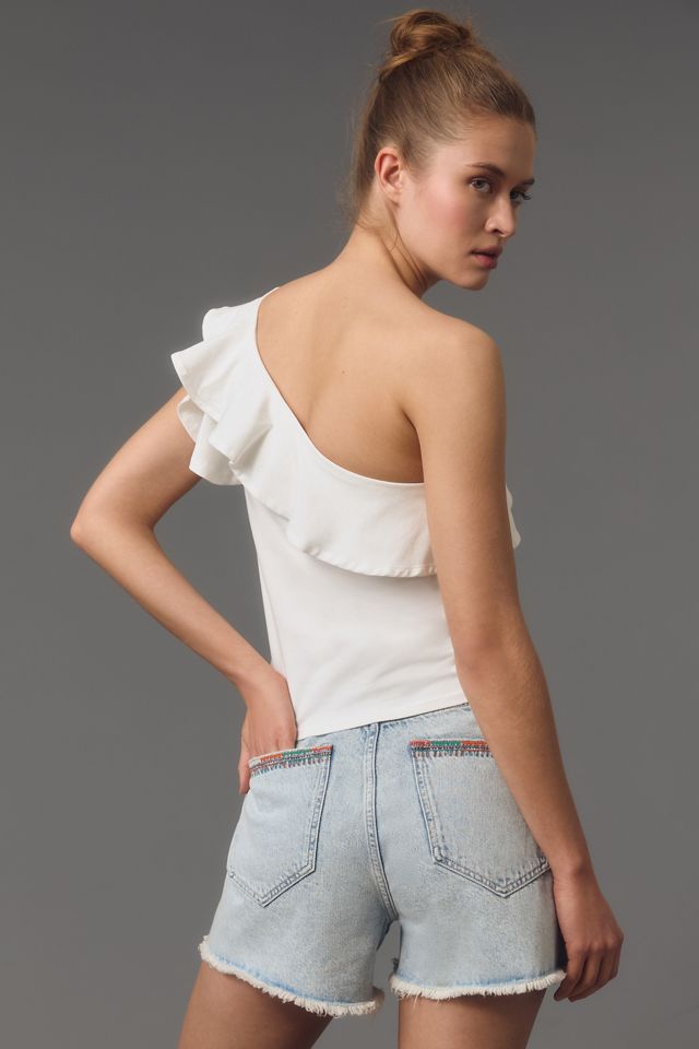 Maeve One-Shoulder Ruffled Top #2