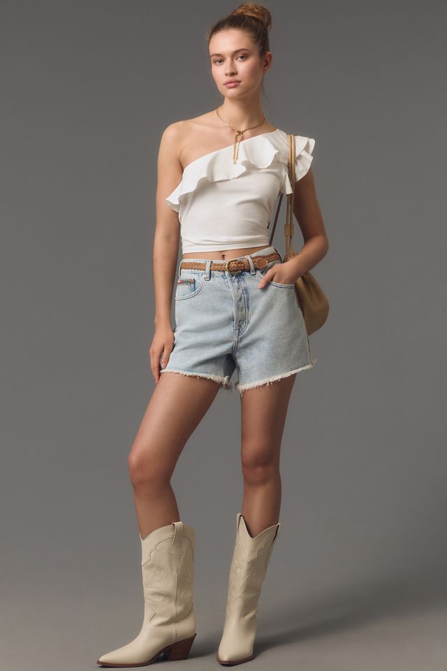 Maeve One-Shoulder Ruffled Top #1