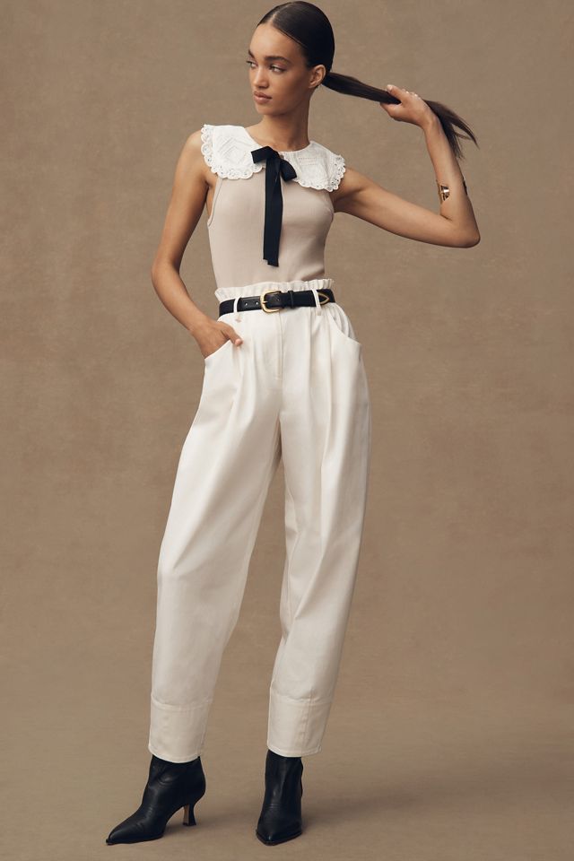 By Anthropologie Lace-Collar Tank Top #2