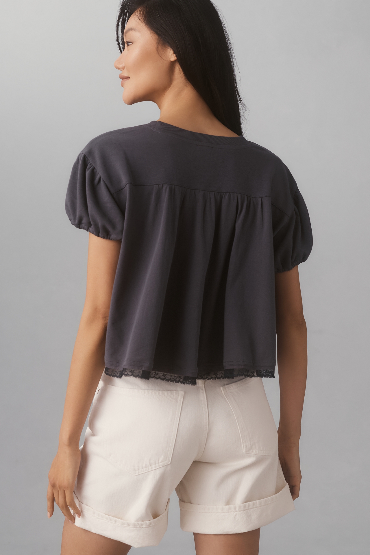 Maeve Puff-Sleeve Swing Top