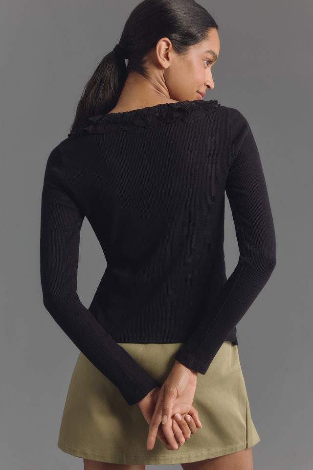 Haut Cardigan Volants Par Anthropologie #1
