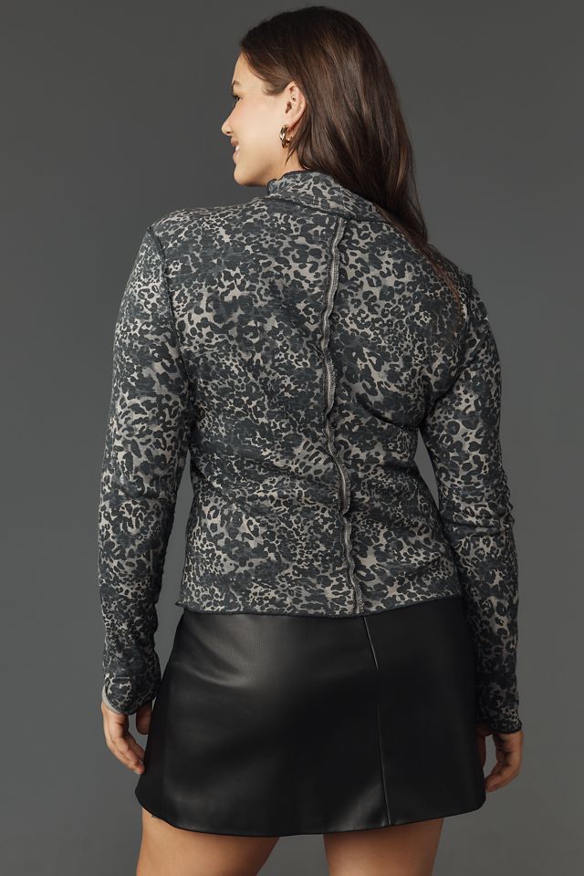 Pilcro Turtleneck Cotton-Slub Top #5