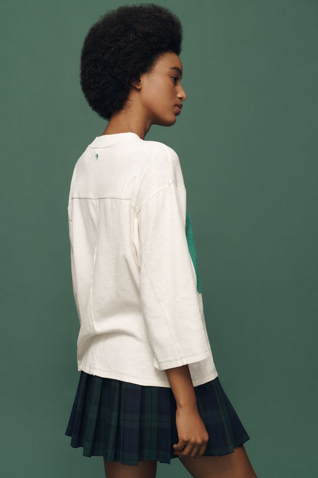 Pilcro 3/4 Sleeve Varsity Tee #4