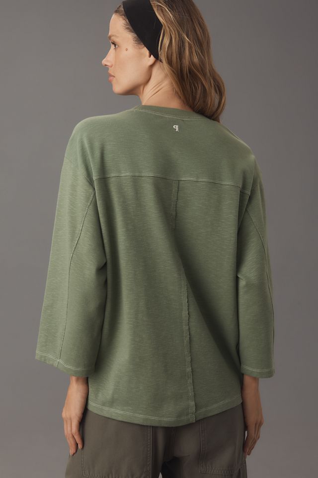 Pilcro 3/4 Sleeve Varsity Tee