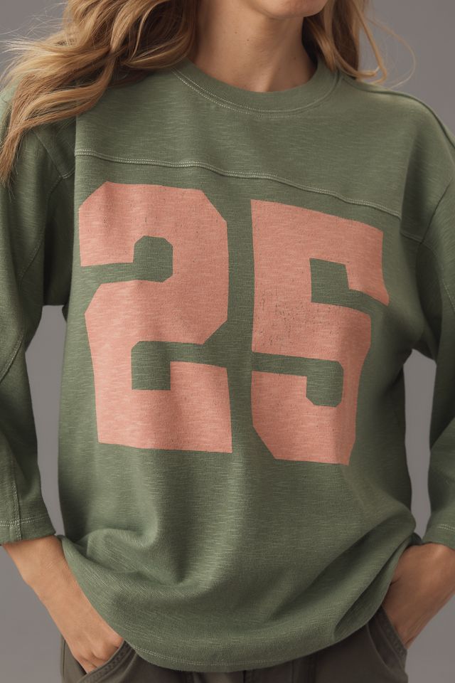 Pilcro 3/4 Sleeve Varsity Tee