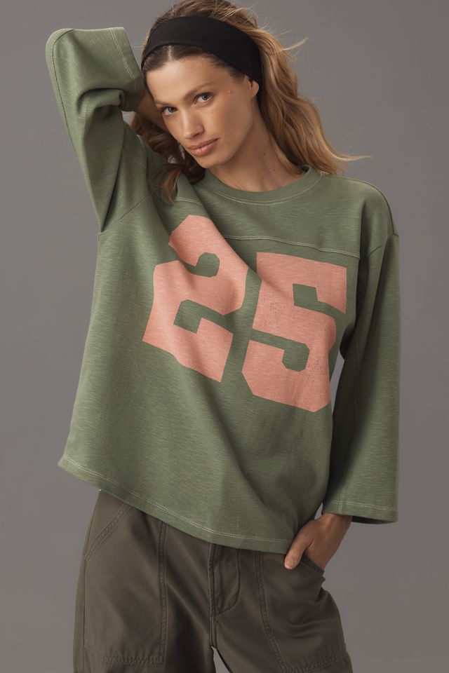 Pilcro 3/4 Sleeve Varsity Tee