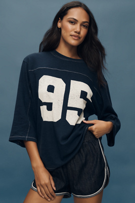Pilcro 3/4 Sleeve Varsity T-Shirt product page