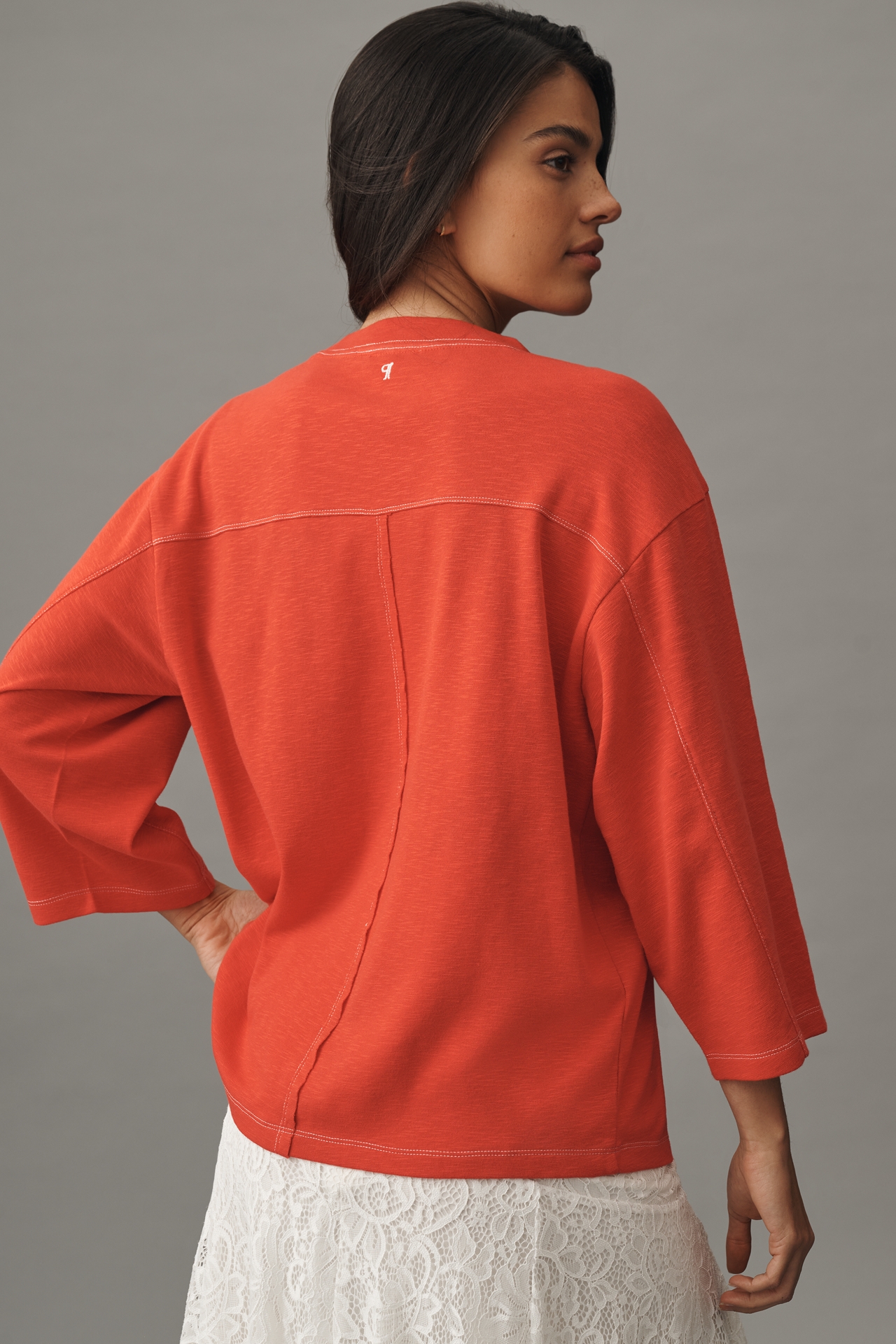 Pilcro 3/4 Sleeve Varsity Tee