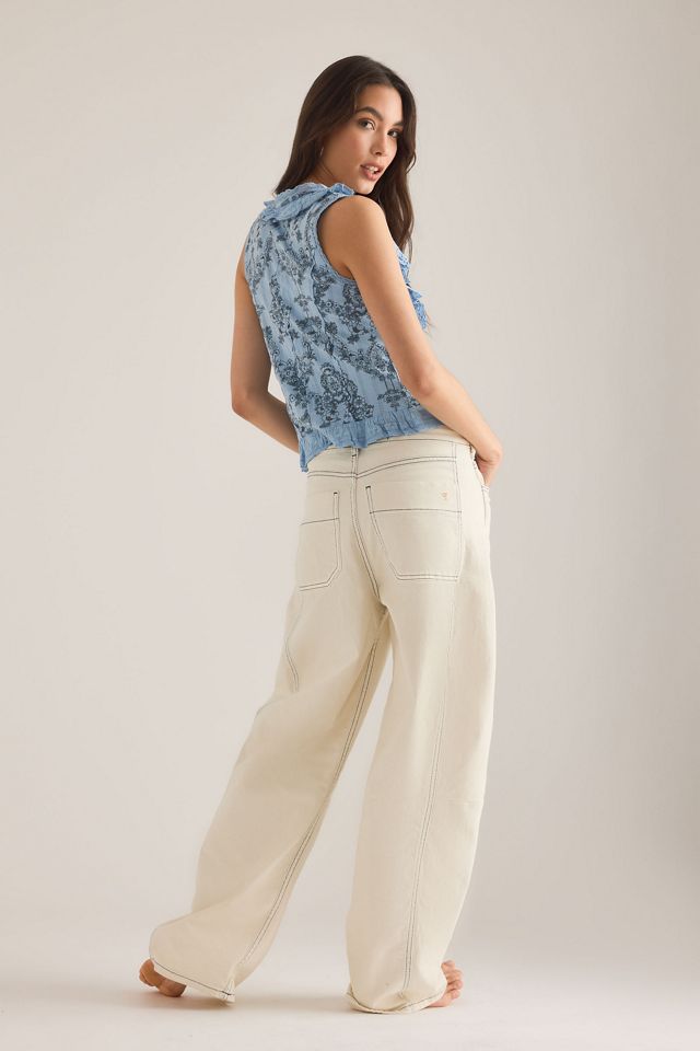 Pilcro Eyelet Ruffle Tank Top #1