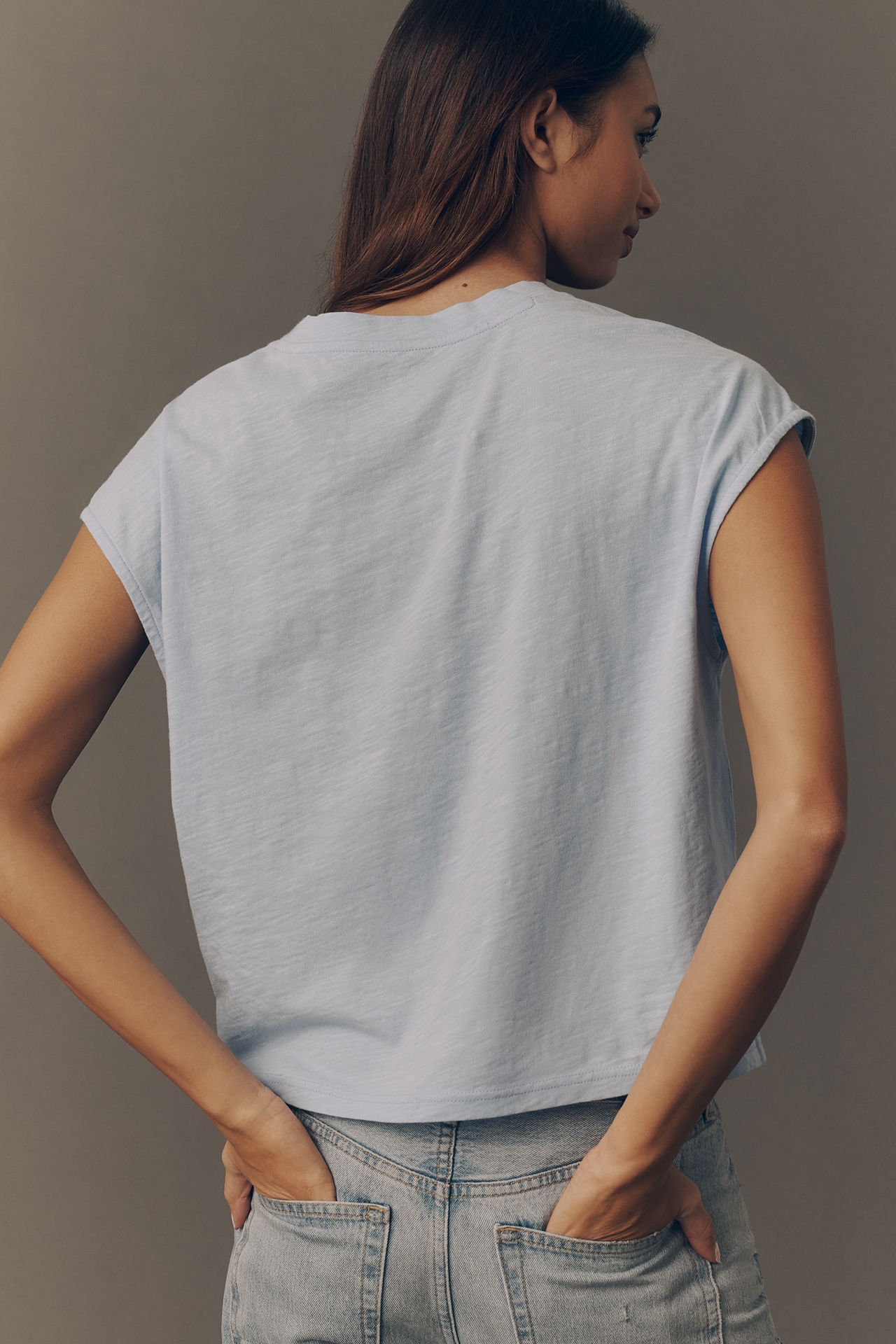 By Anthropologie Growing Florals Muscle Tee