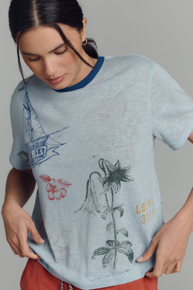 Pilcro Stamp Printed Tee #1