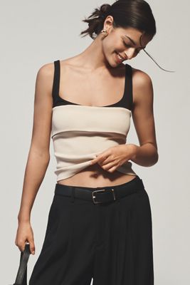 SALE! Anthropologie ノースリーブトップス By Anthropologie Square-Neck Halter Midi Dress | Anthropologie