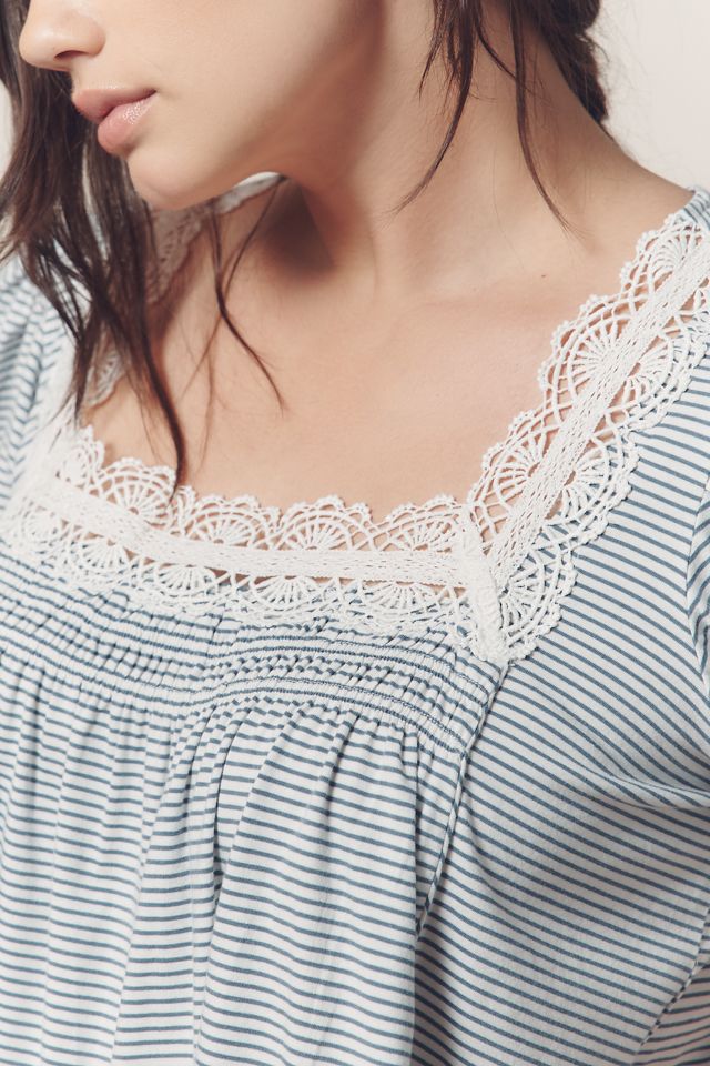 Maeve Square-Neck Puff-Sleeve Swing Tee #6