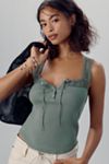 Maeve Sweetheart Drop-Waist Mini Dress