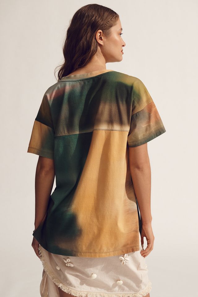 The Jordyn Cotton-Slub Crew-Neck Oversized Tee by Pilcro #2