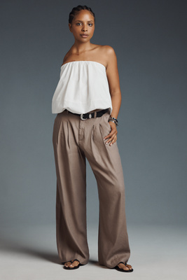 Maeve Strapless Bubble Top In White