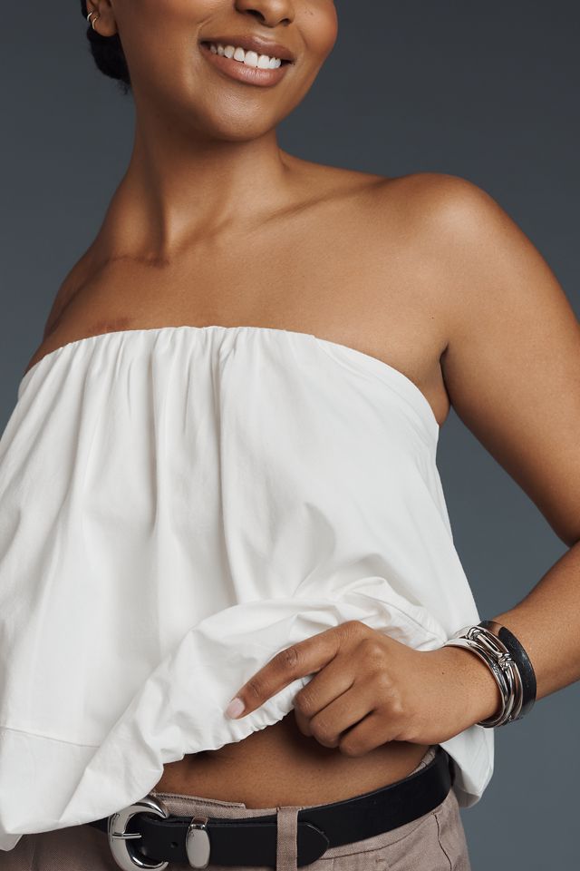 Maeve Strapless Bubble Top #3