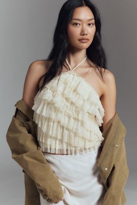 Flat White Knit Pull-On Shorts