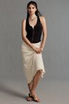 By Anthropologie Ribbed Seamed Deep-V Neck Tank Top