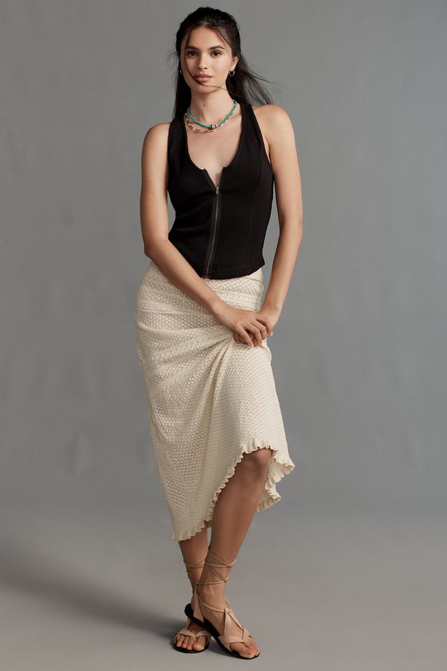 By Anthropologie Ribbed Seamed Deep-V Neck Tank Top  #4