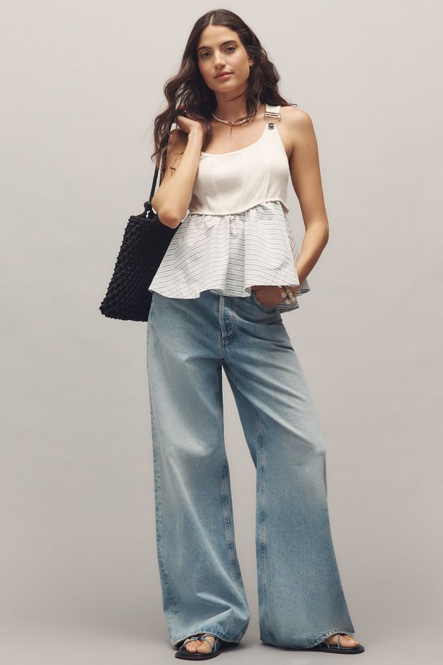 Maeve Buckle-Strap Ruffled Tank #2