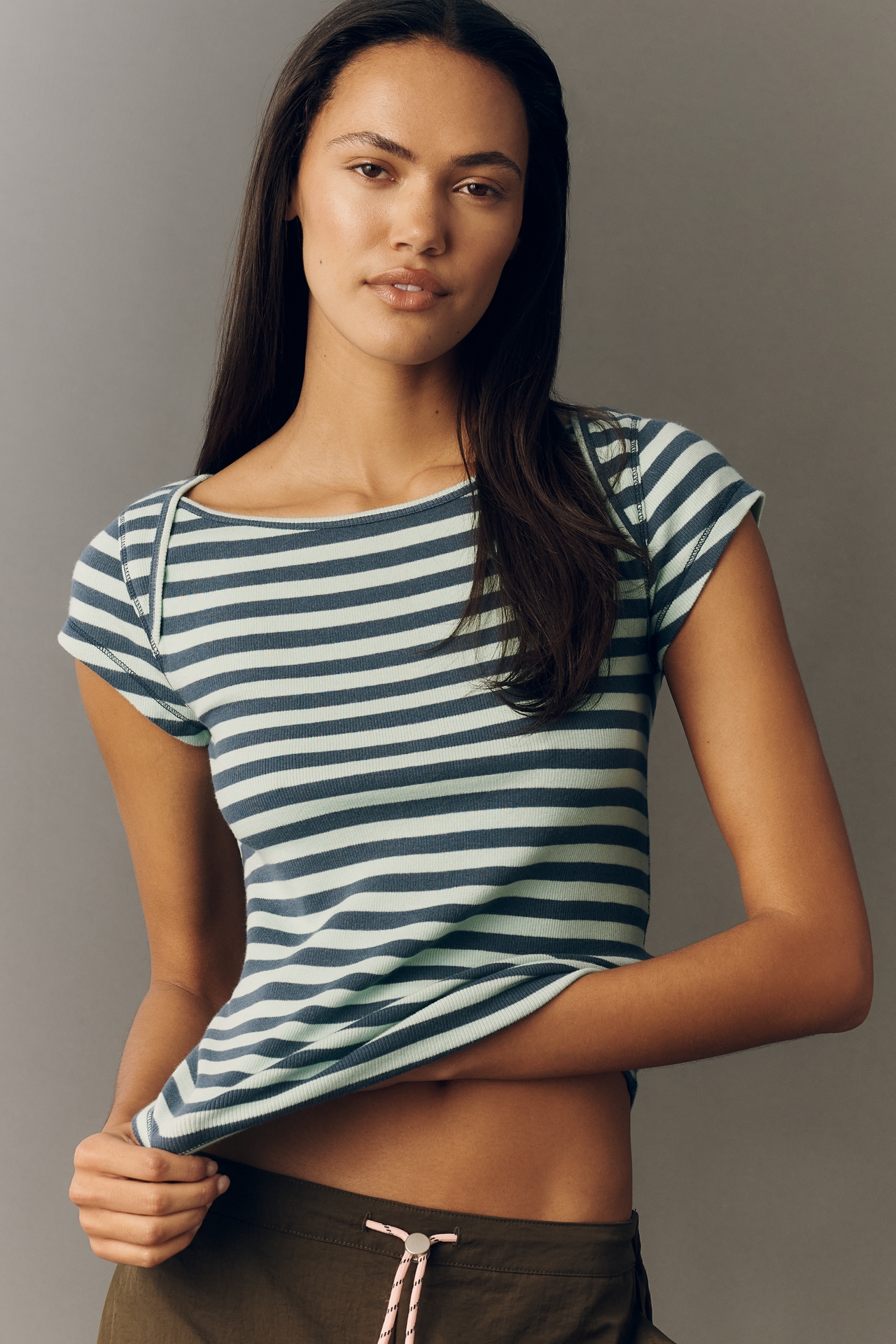 Pilcro Short-Sleeve Envelope Tee