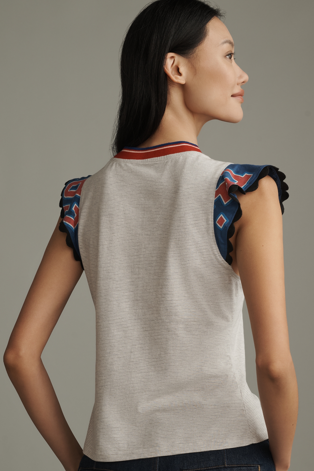 Maeve Reworked Sporty Tee