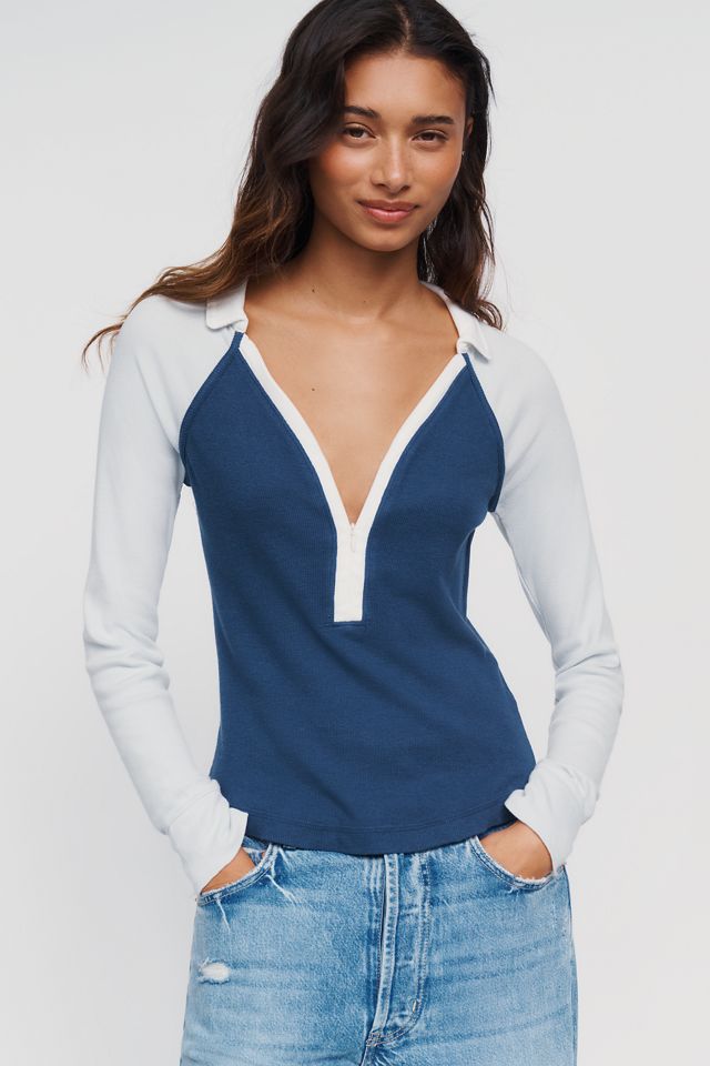 Pilcro Collared Half-Zip Pullover #3