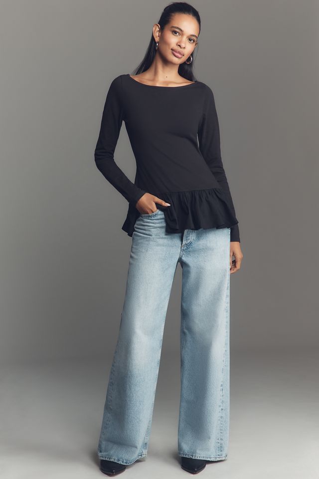 Top Peplum de Manga Larga Maeve #7