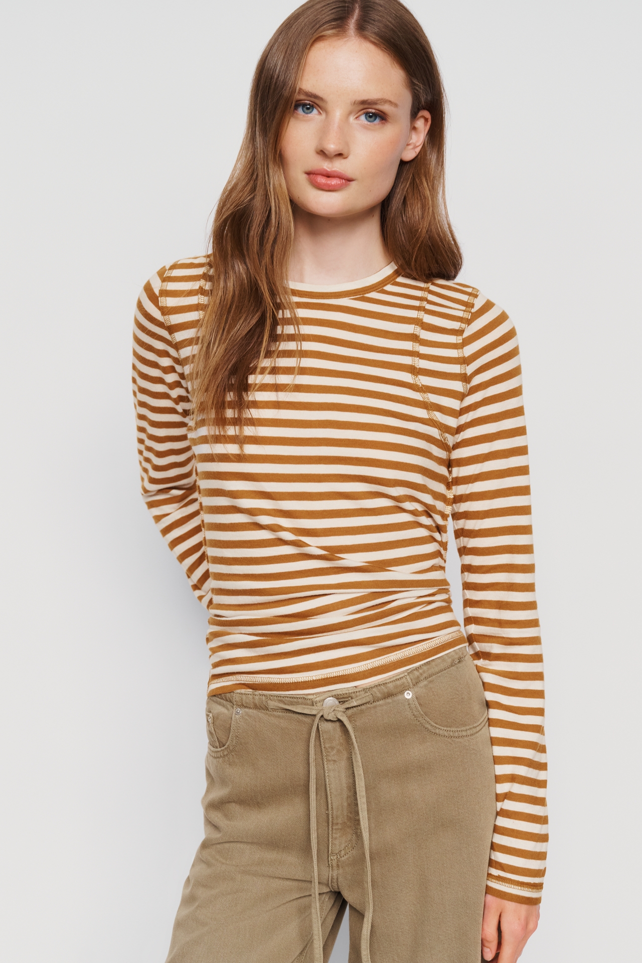 Pilcro Teddy Cotton Modal Tissue Tee