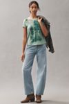 Pilcro Cotton Graphic Ringer Tee